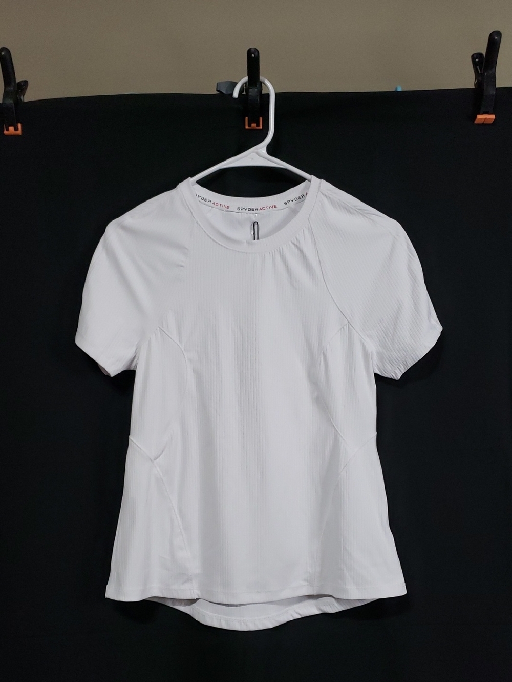 Spyder Active Women's UPF 50+ Ribbed Short Sleeve Tee Shirt. Size: Small